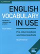 English Vocabulary in Use Pre-intermediate and Intermediate with answers, Redman Stuart
